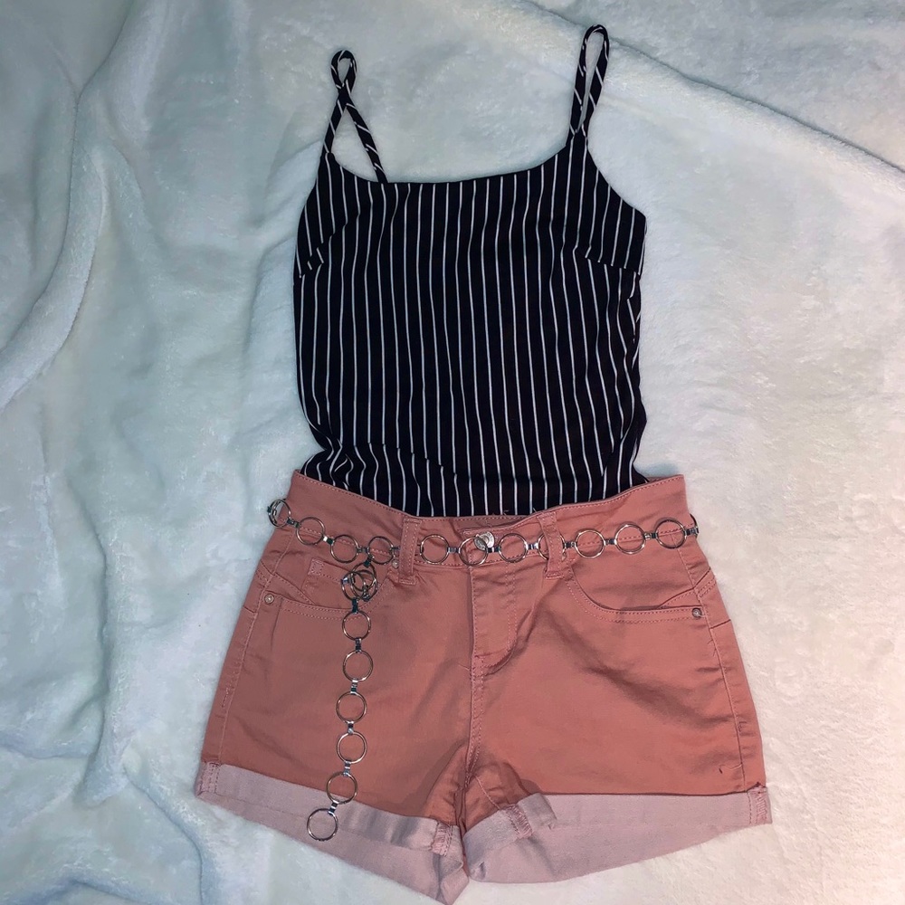 Striped bodysuit